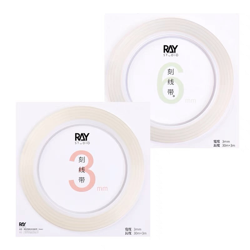 RAY's Model World Push Knife Positioning Cutting Line Transparent Curved Surface Hard Edge Tape GK Modified Gundam Model Tools