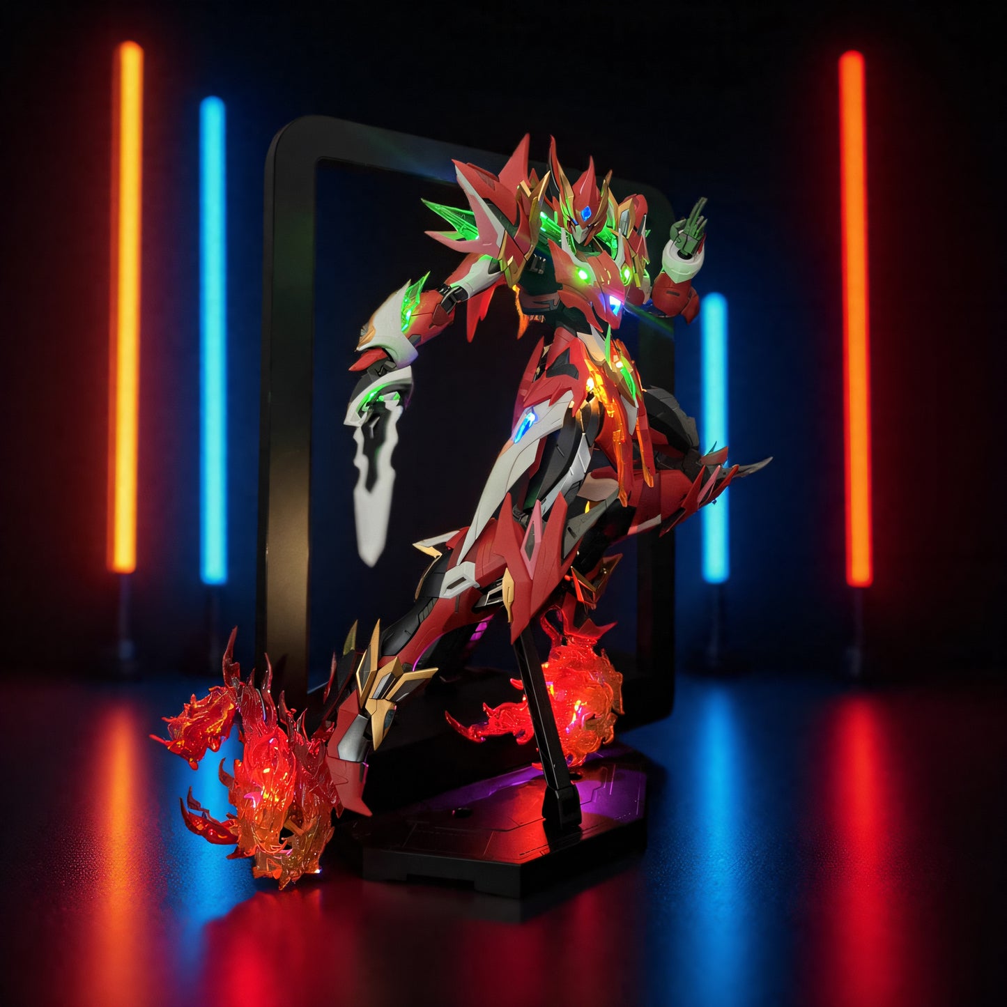 【Multi-SKU】LBASE wireless transmitter & wireless lights for Gundam model (Without Gundam model)