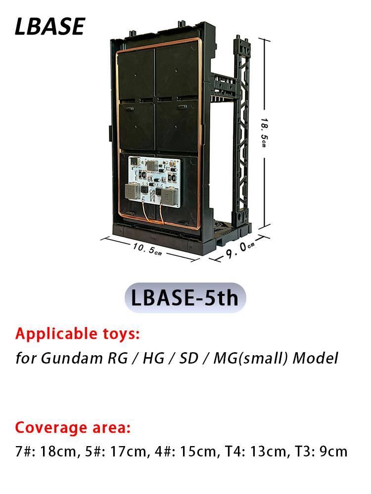【LBASE-5th】LBASE wireless transmitter & wireless lights for Gundam model (Without Gundam model)