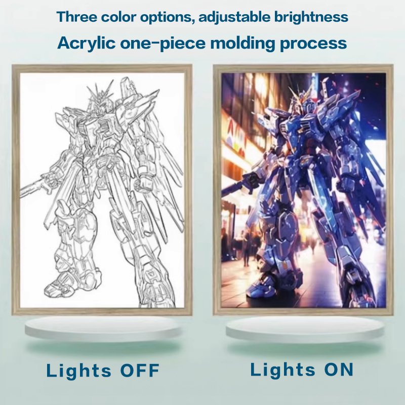 HOTš„! Gundam light paintingš„