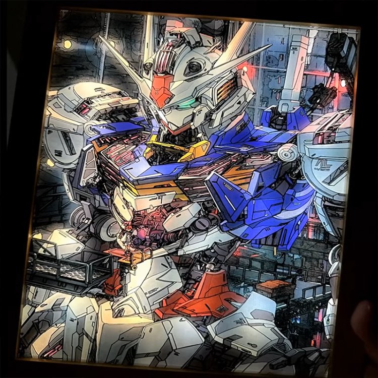 HOTš„! Gundam light paintingš„