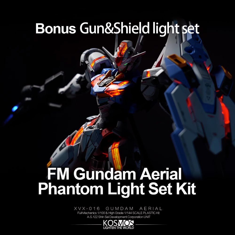 【Pre-order】KOSMOS FM 1/100 Gundam Aerial Phantom Light Set Kit