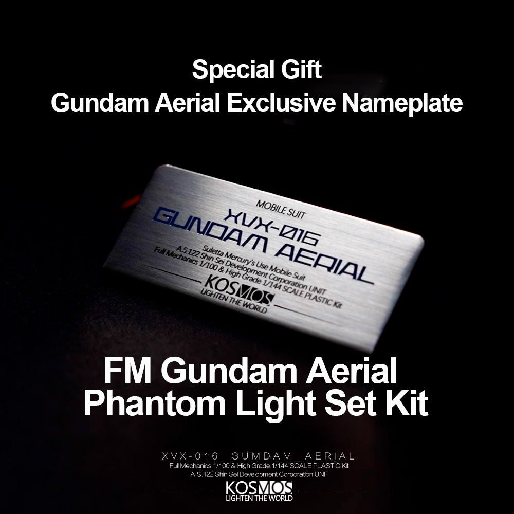 【Pre-order】KOSMOS FM 1/100 Gundam Aerial Phantom Light Set Kit
