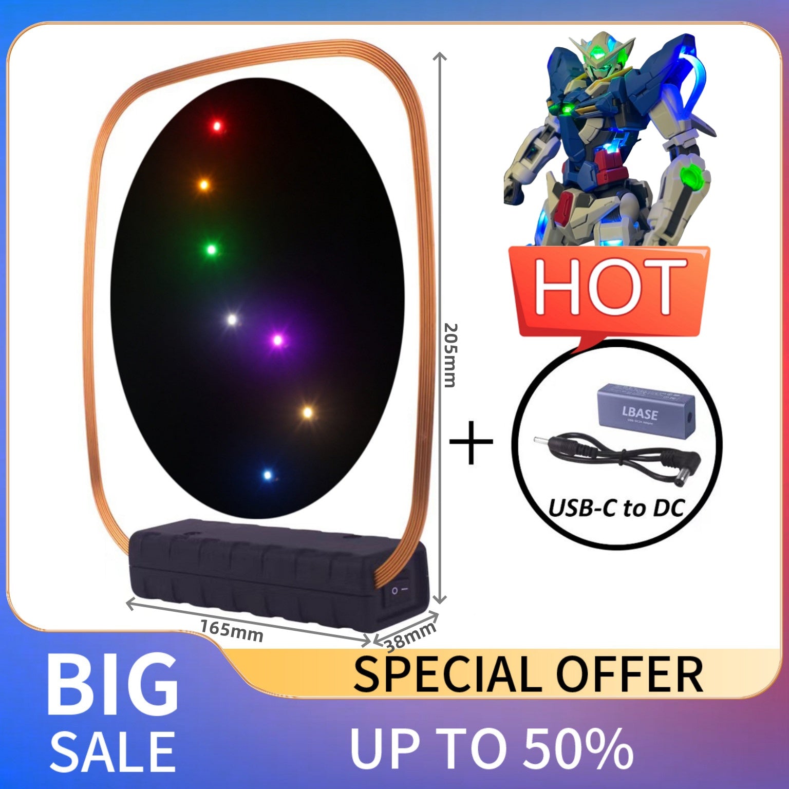 LBASE Wireless Illumination Display Board Suitable for Gundam models,