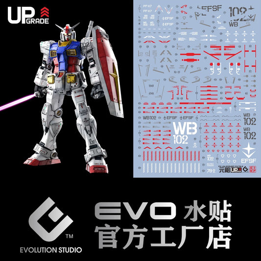 EVO > PGU Genzu PG UNLEASHED RX78-2 PG Genzu 2.0 Fluorescent decal