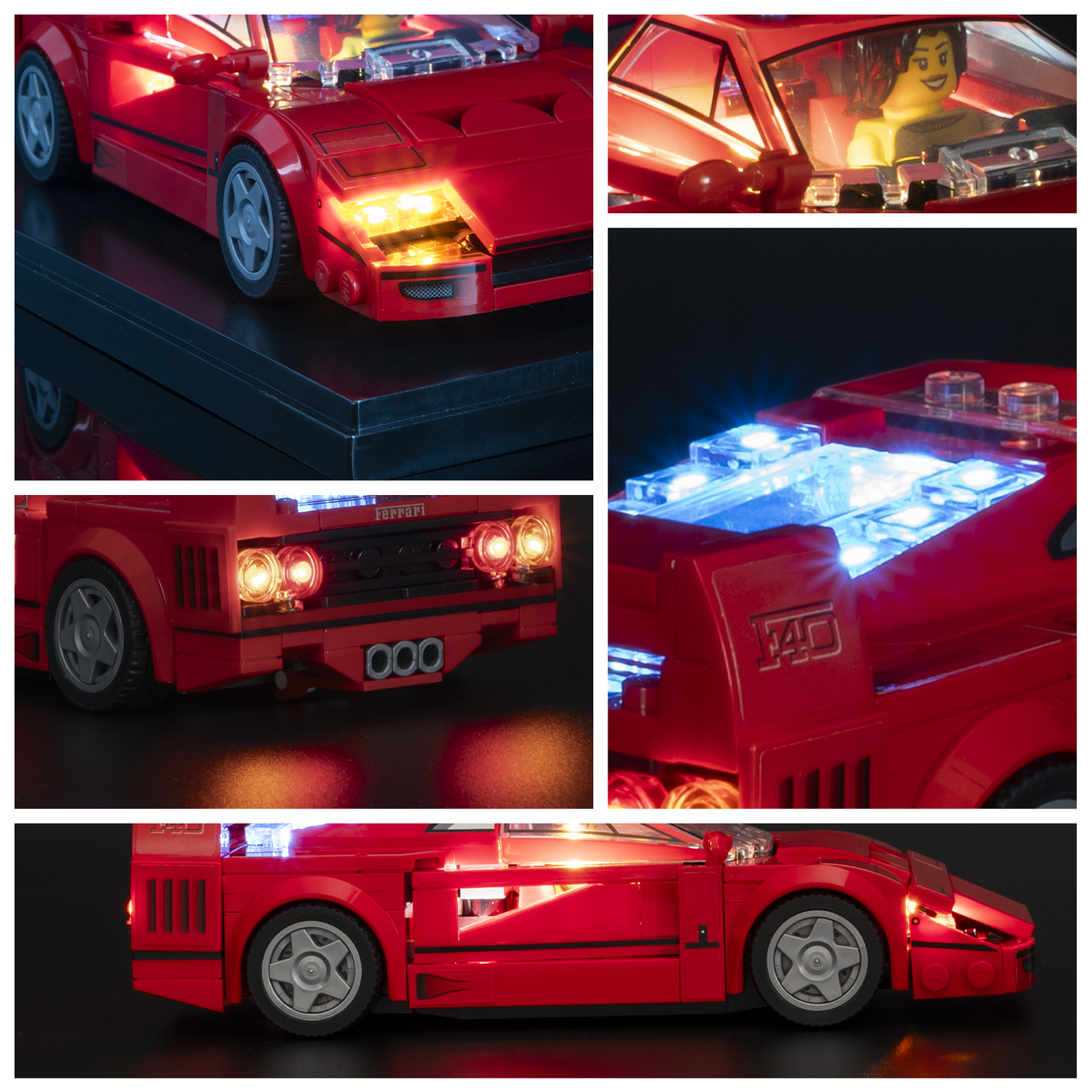 【LBASE-6th】LBASE wireless transmitter & wireless lights for LEGO Speed Champions Bricks (Without LEGO Bricks)