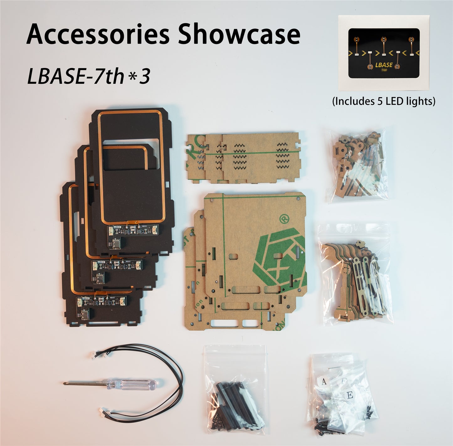 【LBASE-7th】LBASE wireless transmitter & wireless lights for Gundam model (Without Gundam model)
