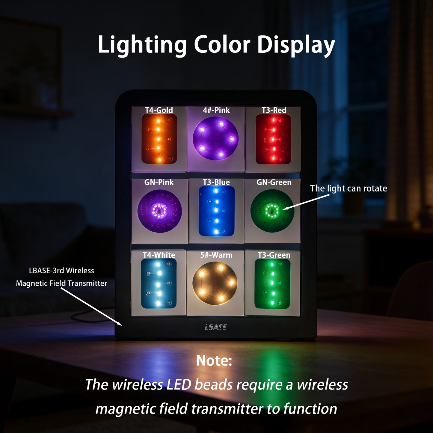 【Bundle Link】LBASE wireless transmitter & wireless lights for Gundam model (Without Gundam model)