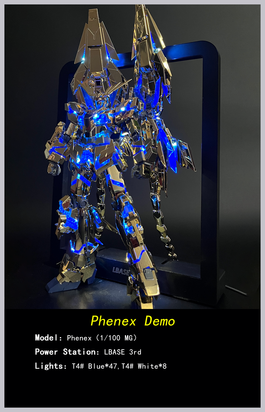 【LBASE Led Set】LBASE wireless lighting group for Gundam MG Zaku / Unic