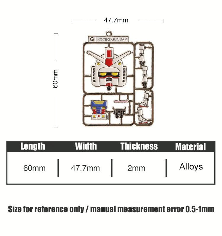 FooLii RX-78-2 Metal Keychain