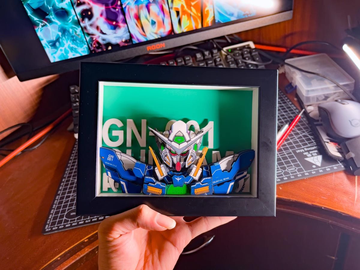 Handmade Gundam Paper Craft Diorama