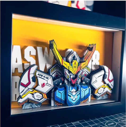 Handmade Gundam Paper Craft Diorama