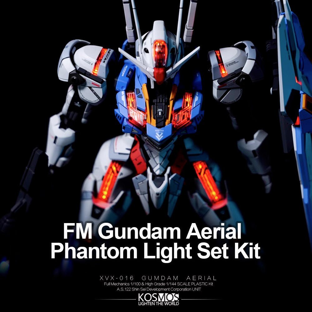 【Pre-order】KOSMOS FM 1/100 Gundam Aerial Phantom Light Set Kit