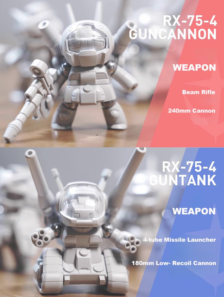 【Pre-order】War On Desktop Magnetic Q Serie RX Gundam Set