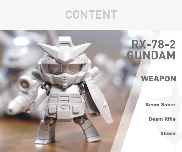 【Pre-order】War On Desktop Magnetic Q Serie RX Gundam Set